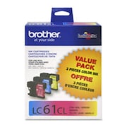 BROTHER Brother International Corp. BRTLC61Y Ink Cartridge- 325 Page Yield- Yellow BRTLC61Y